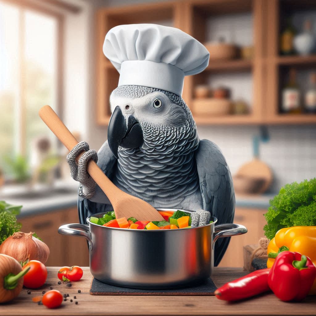 یک عدد کاسکو درحال آشپزی